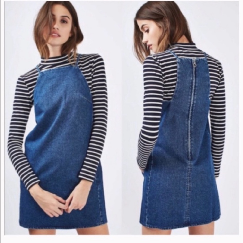 Topshop Denim Mini Dress